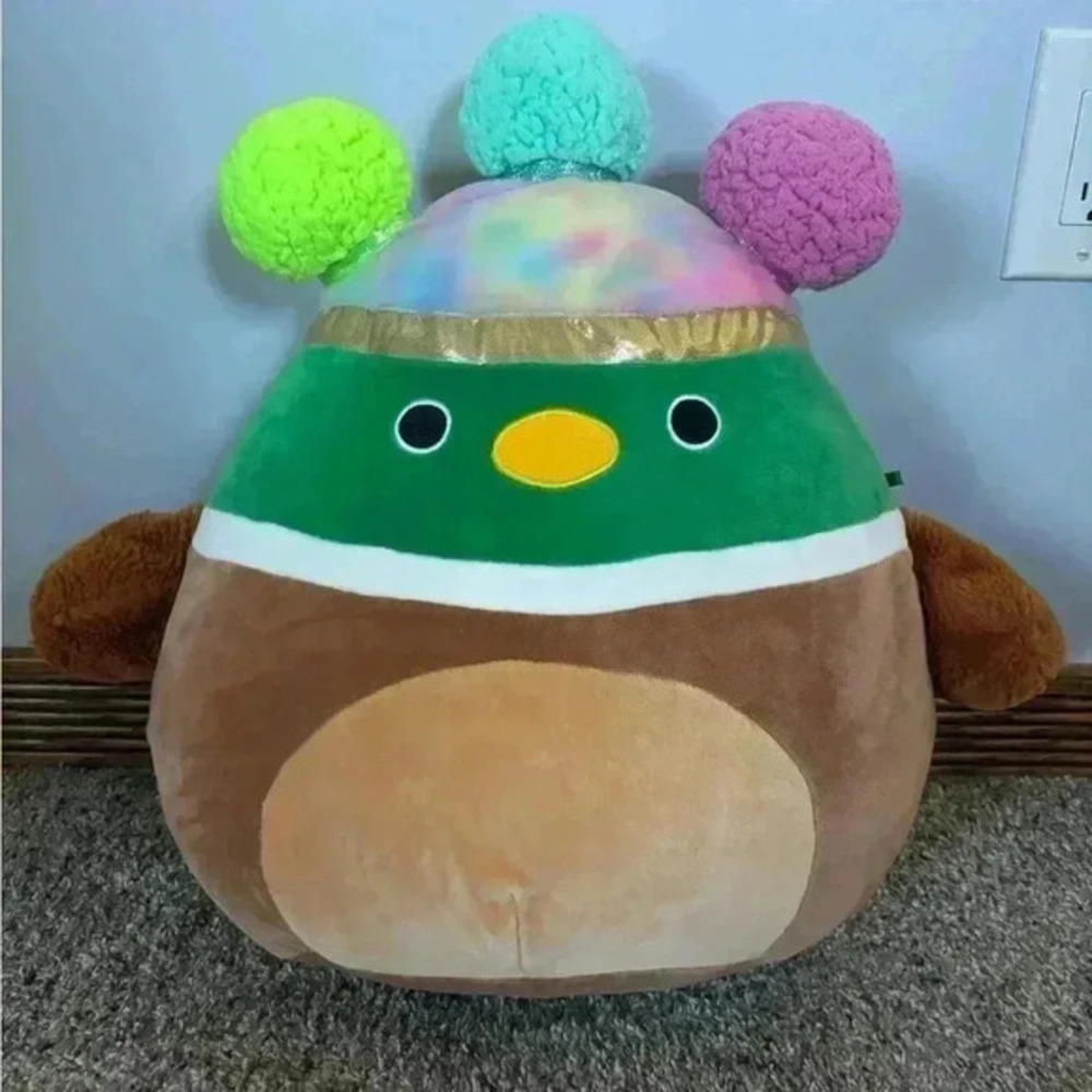 Official KellyToy Squishmallows Squish-Doo 14” (14” Avery The Mallard Duck)